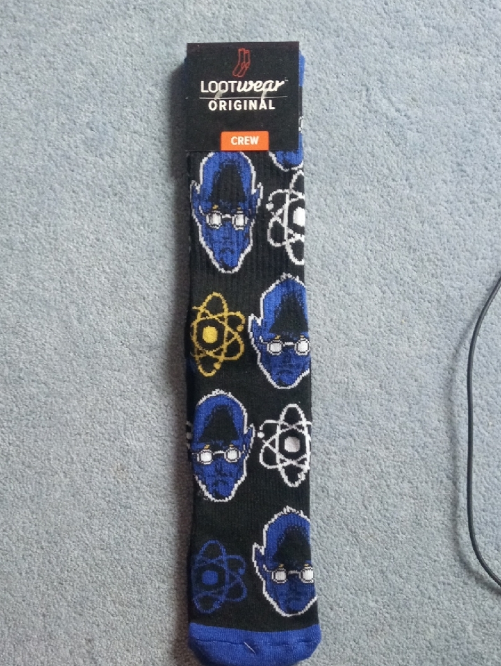 Loot Crate Black & Blue X‑Men Marvel Crew Socks